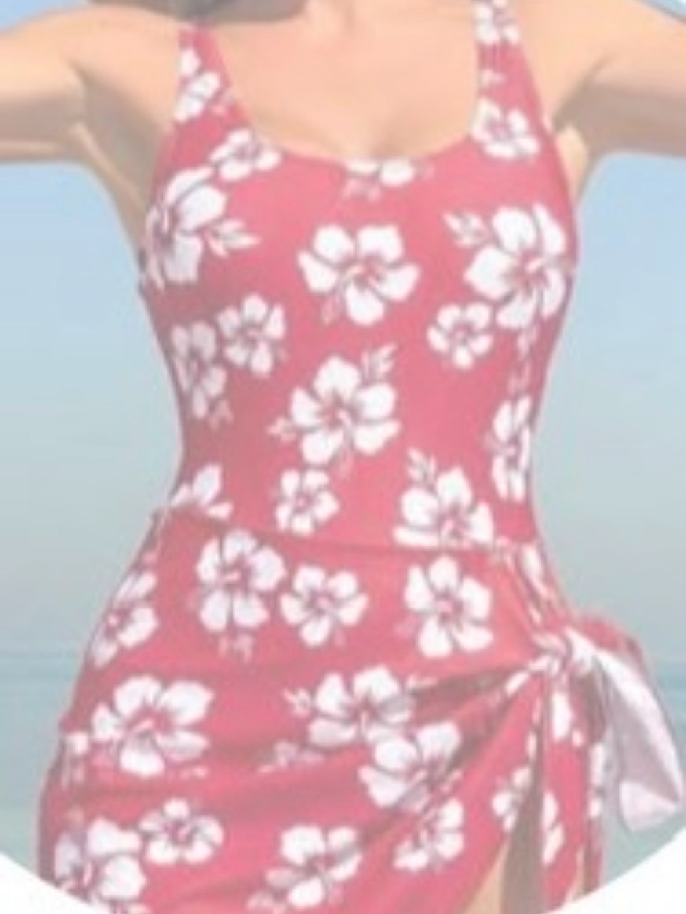 Kids Floral One-Piece Swimsuit in Rose Pink